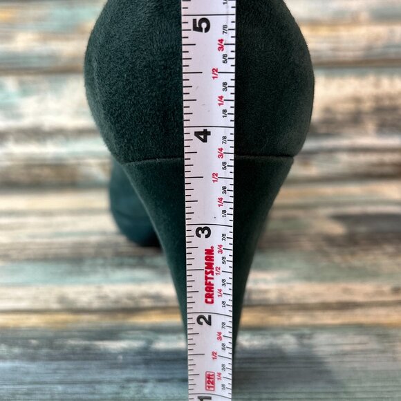 Clarks Pumps Womens 11M Green Suede Dress Shoes Platform Cushioned Work Evening - Picture 9 of 10